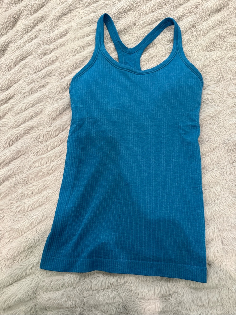 Lululemon Ribbed Racerback Tank Top - Blue